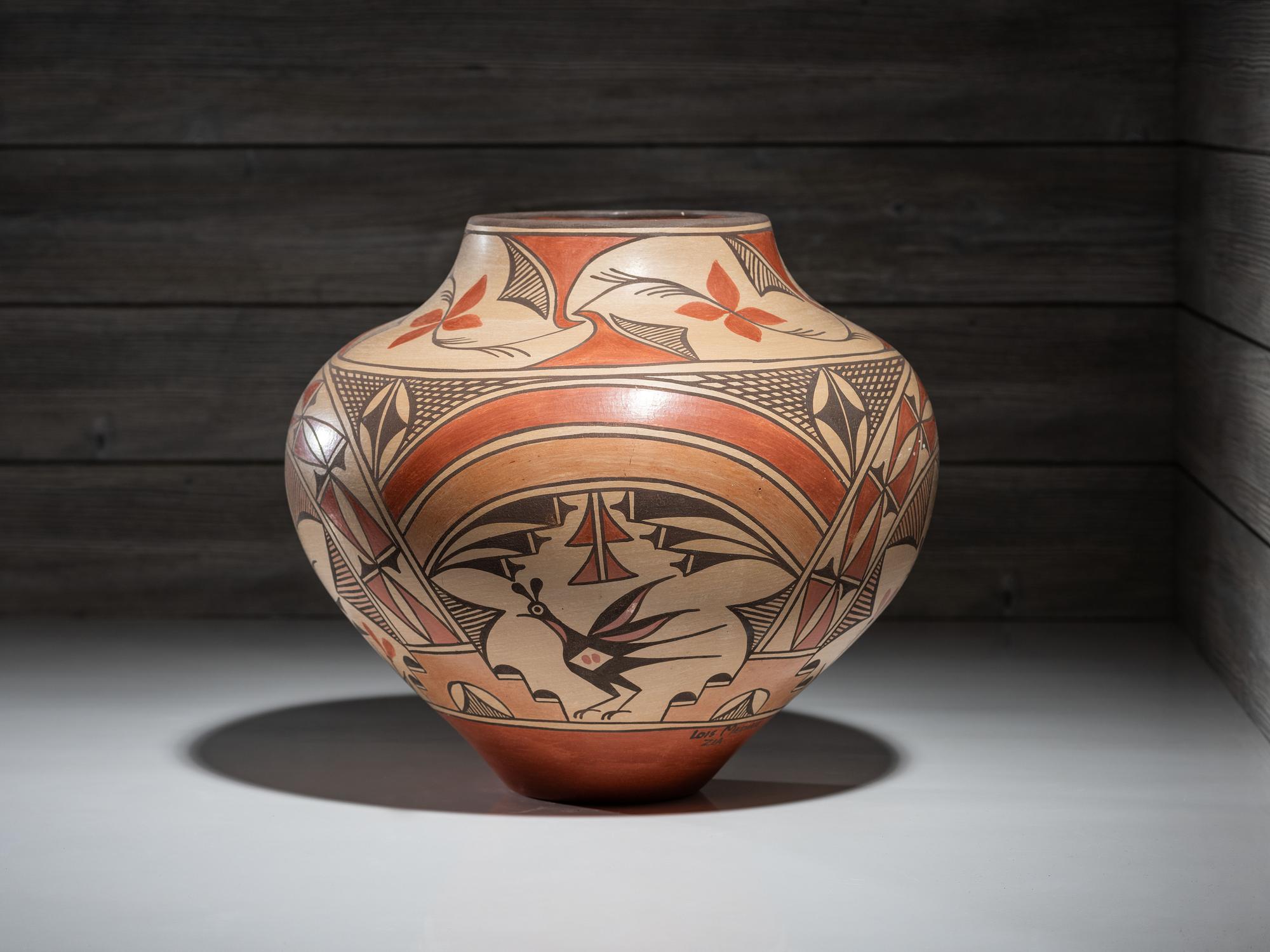 Four-Color Pottery Olla
