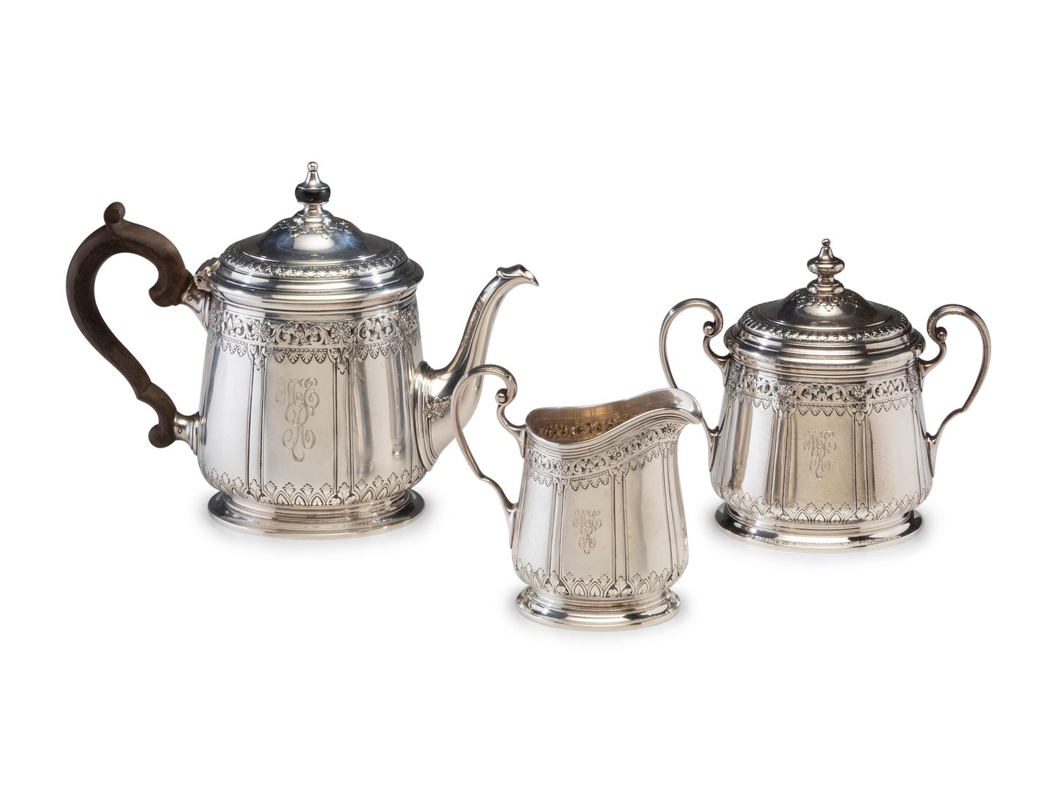 A Tiffany and Co. Silver Five-Piece Tea and Coffee Service