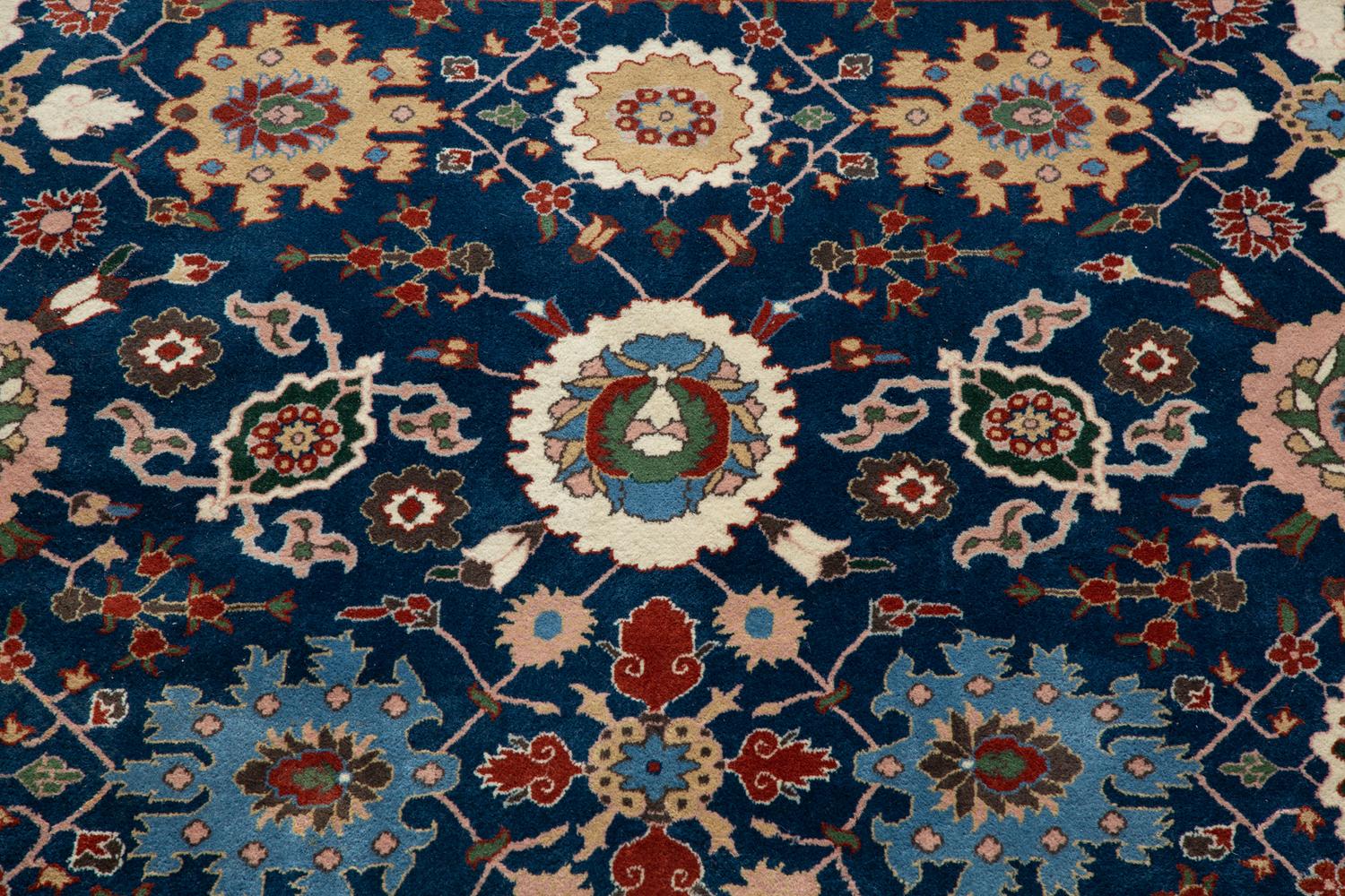 A Chinese Kurdistan Design Wool Rug — 20th Century