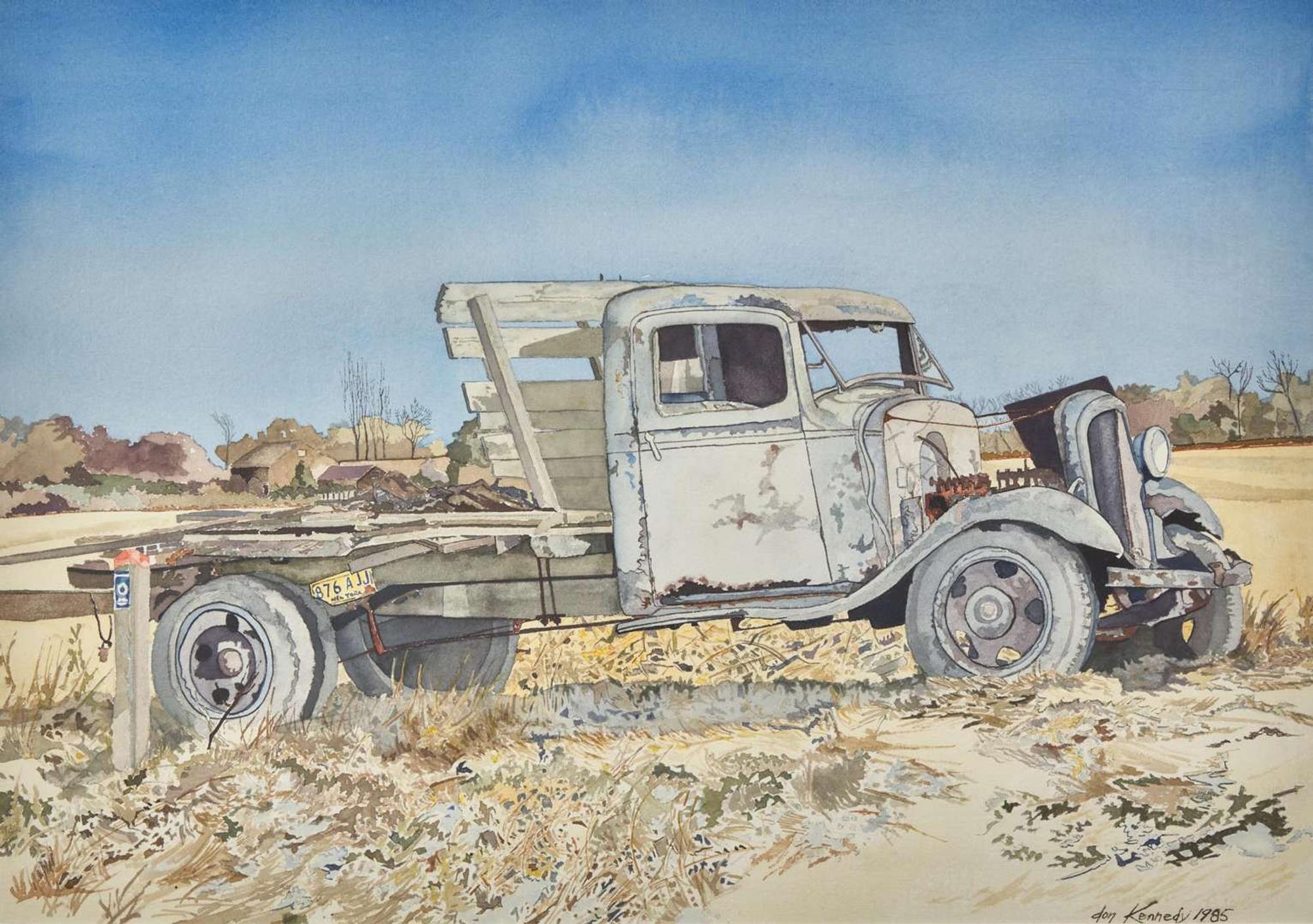 Donald Kennedy (American, 1937-2011) - A Former Love Discarded along the Road