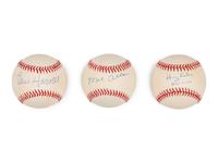 A Group of Hall of Fame Broadcaster Signed Autograph Baseballs
