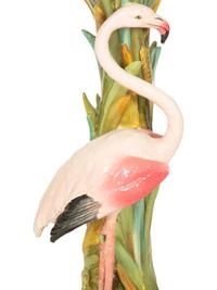 A Jerome Massier for Vallauris Majolica Roses and Butterfly Jardiniere on a Flamingo Pestal