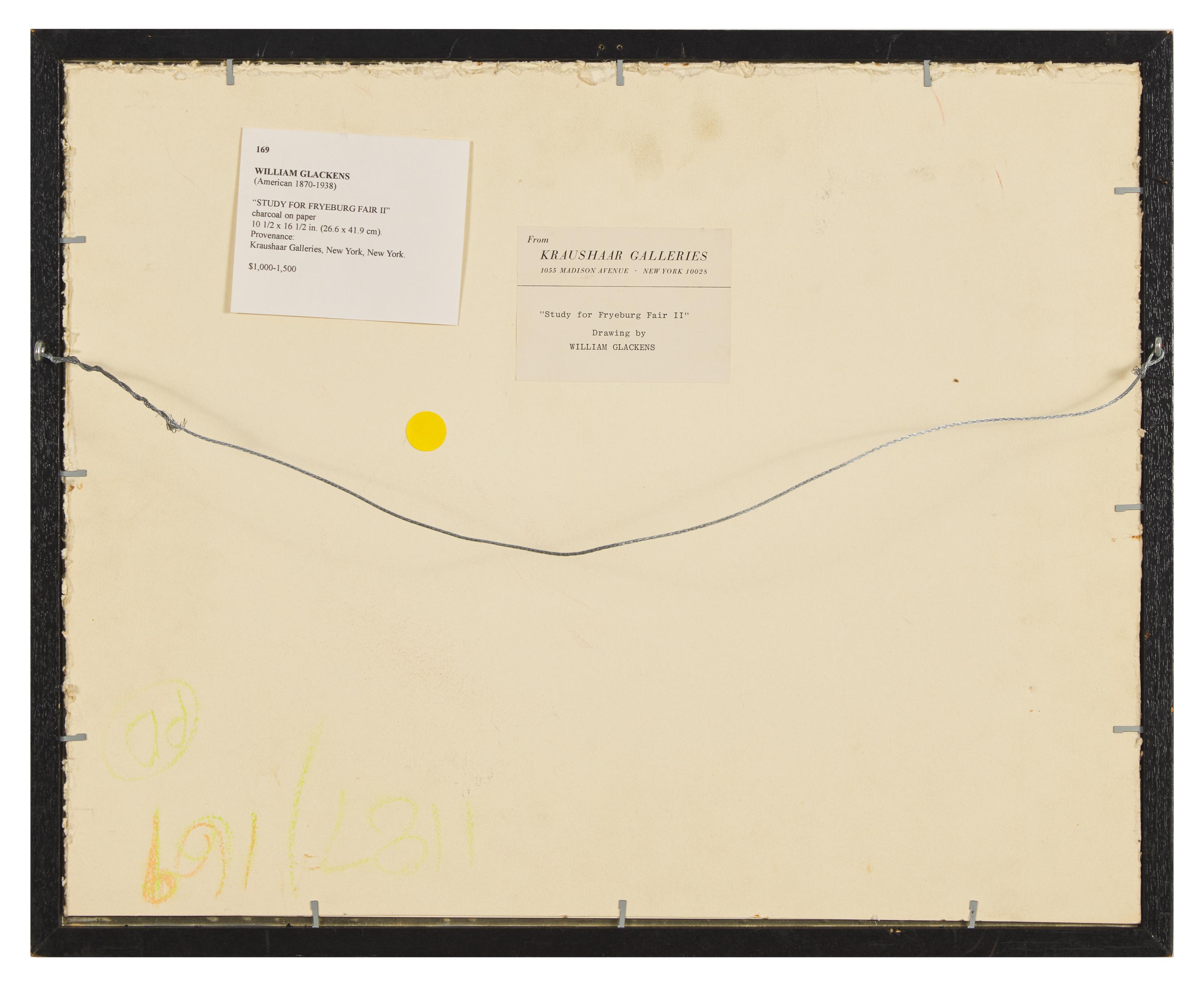 Study for Fryeburg Fair II; together with a companion (2)