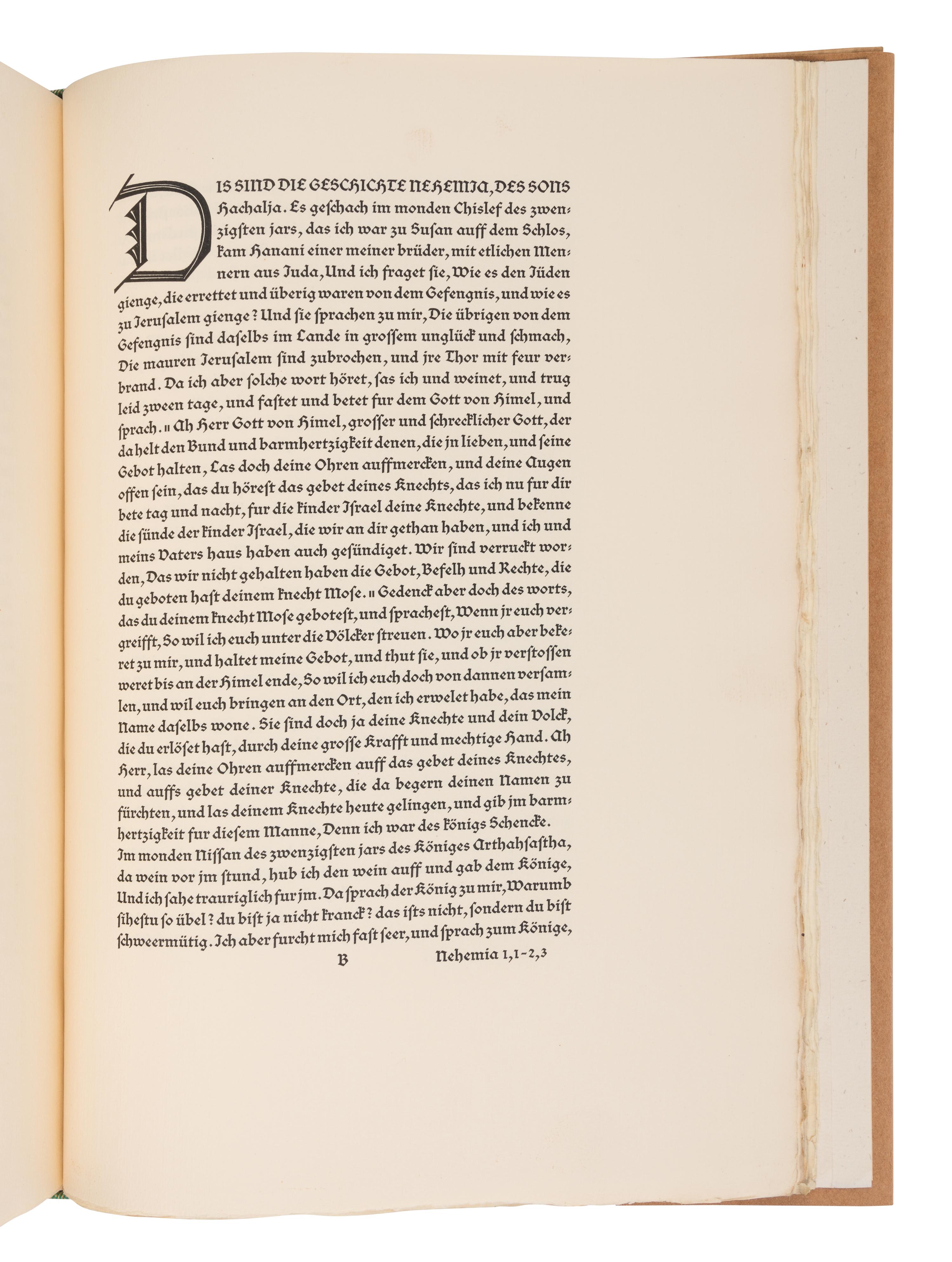 [FINE PRESS -- BREMER PRESSE]. Biblia Das Ist: Die Gantze Heilige Schrifft. Munich: Bremer Presse, 1926-1928.