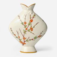 A Wedgwood Christopher Dresser (1834-1904) Designed Queensware Fish Vase UK, 1870s