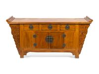 A Chinese Elmwood Altar Coffer Cabinet — LATE 18TH/EARLY 19TH CENTURY