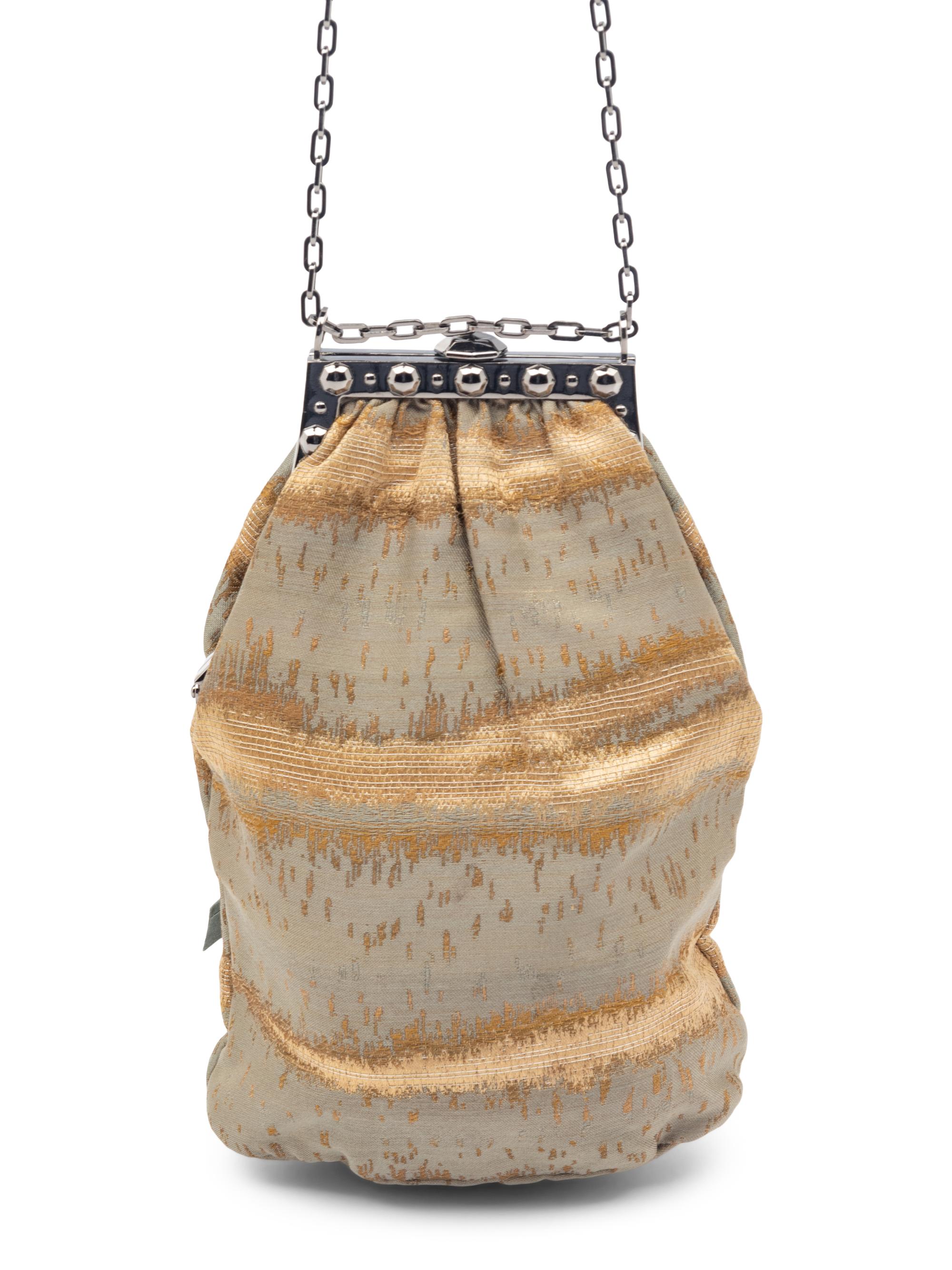 Valentino Embroidered Handbag and Embroidered Lace Shawl