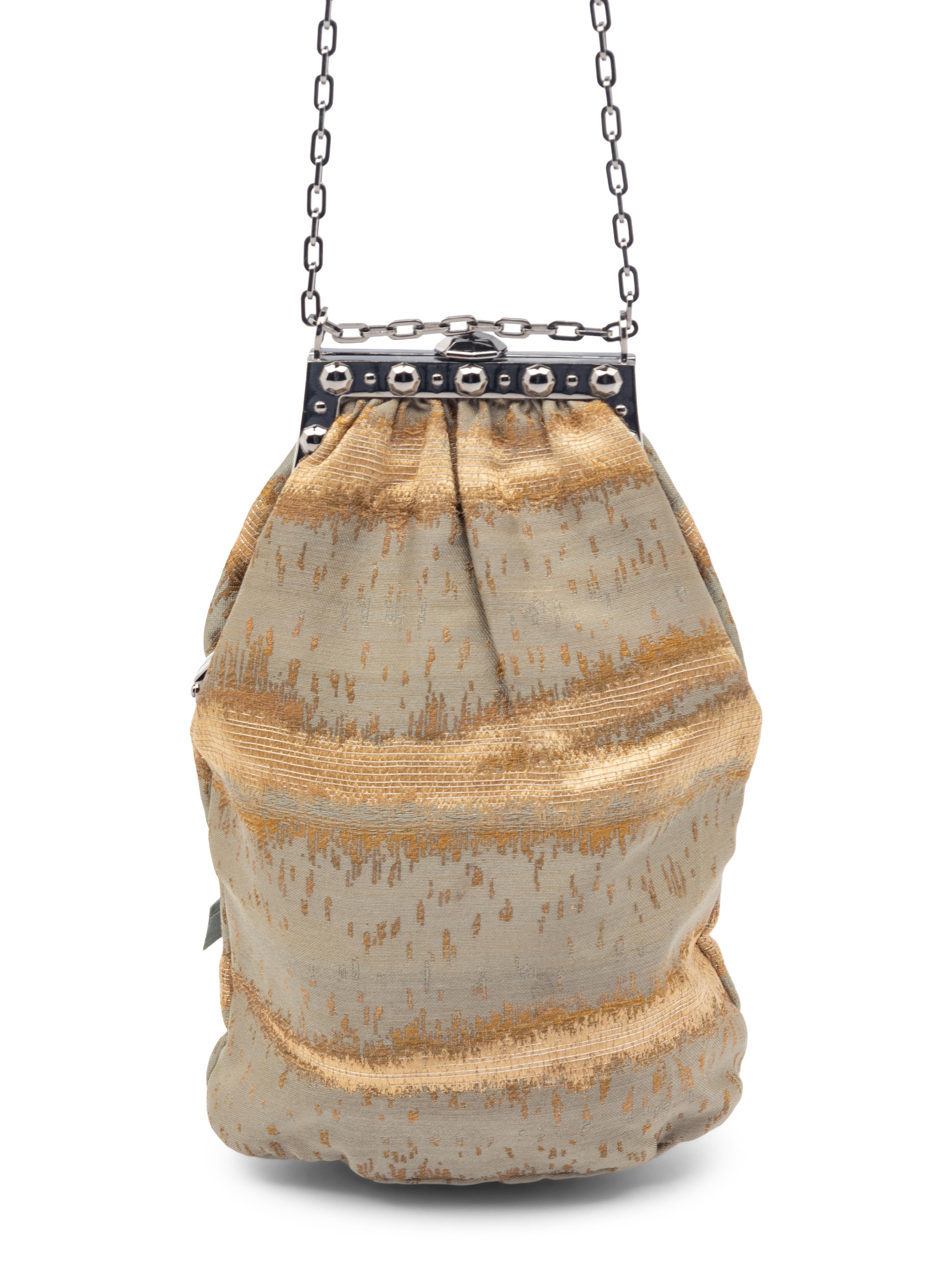 Valentino Embroidered Handbag and Embroidered Lace Shawl