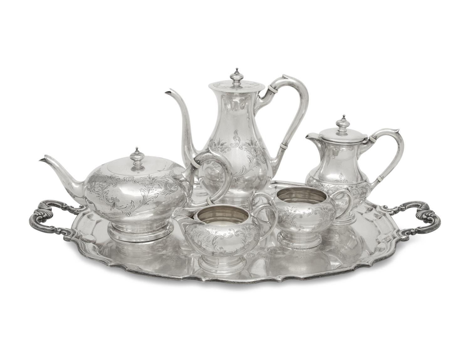 A Canadian Silver Six-Piece Tea and Coffee Service