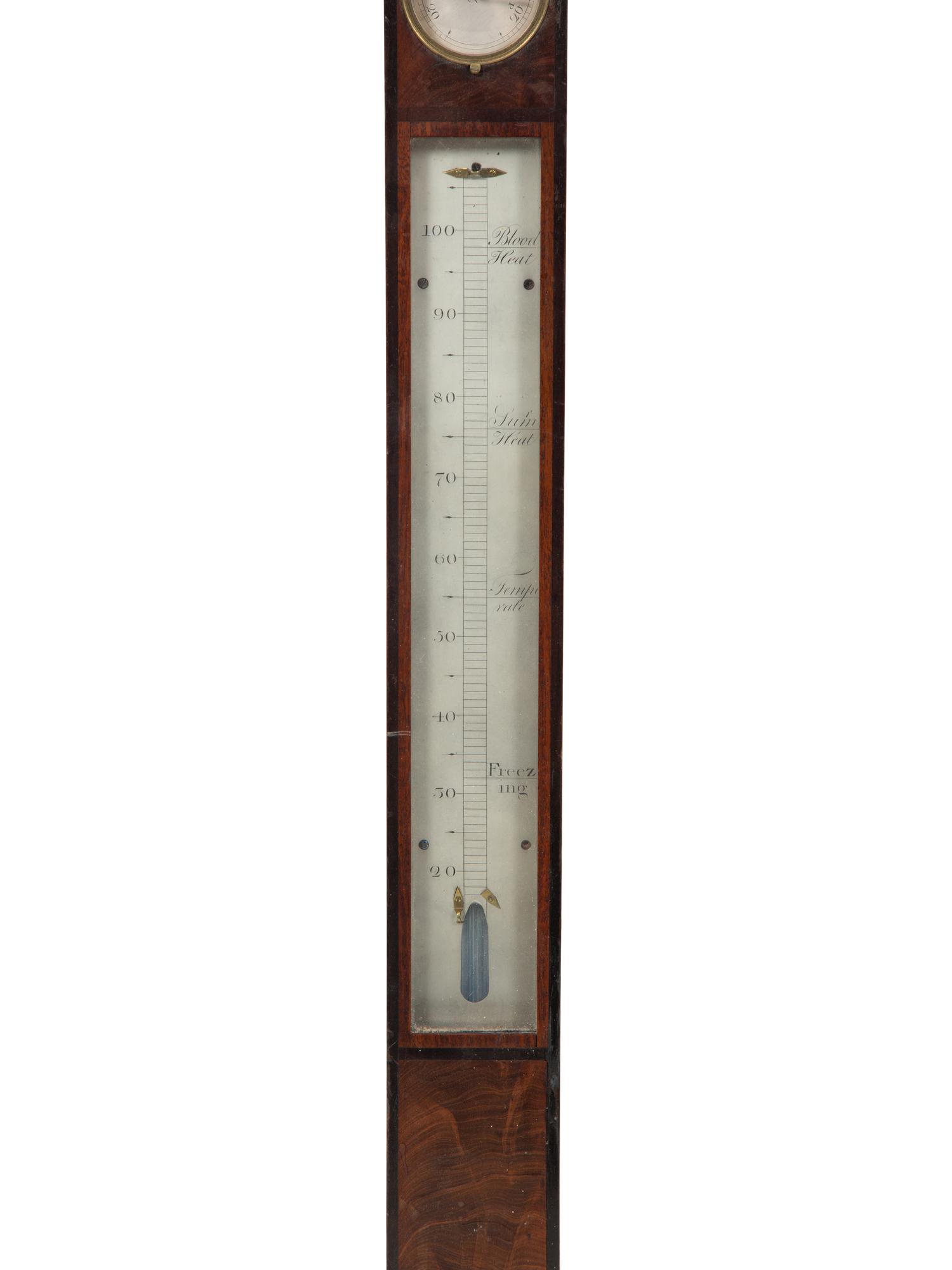 A George III Mahogany Stick Barometer