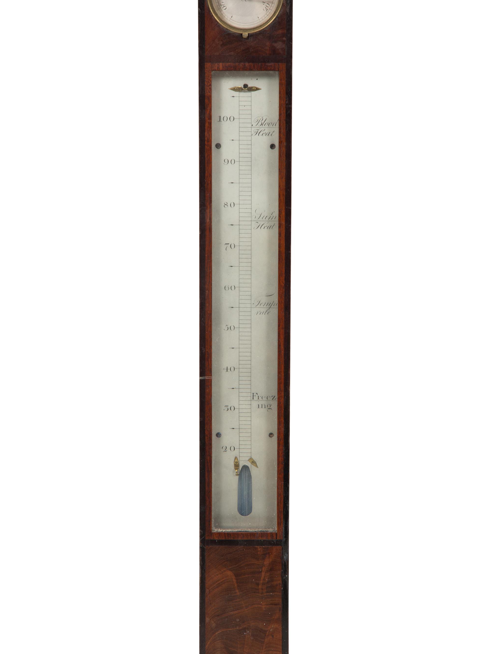 A George III Mahogany Stick Barometer