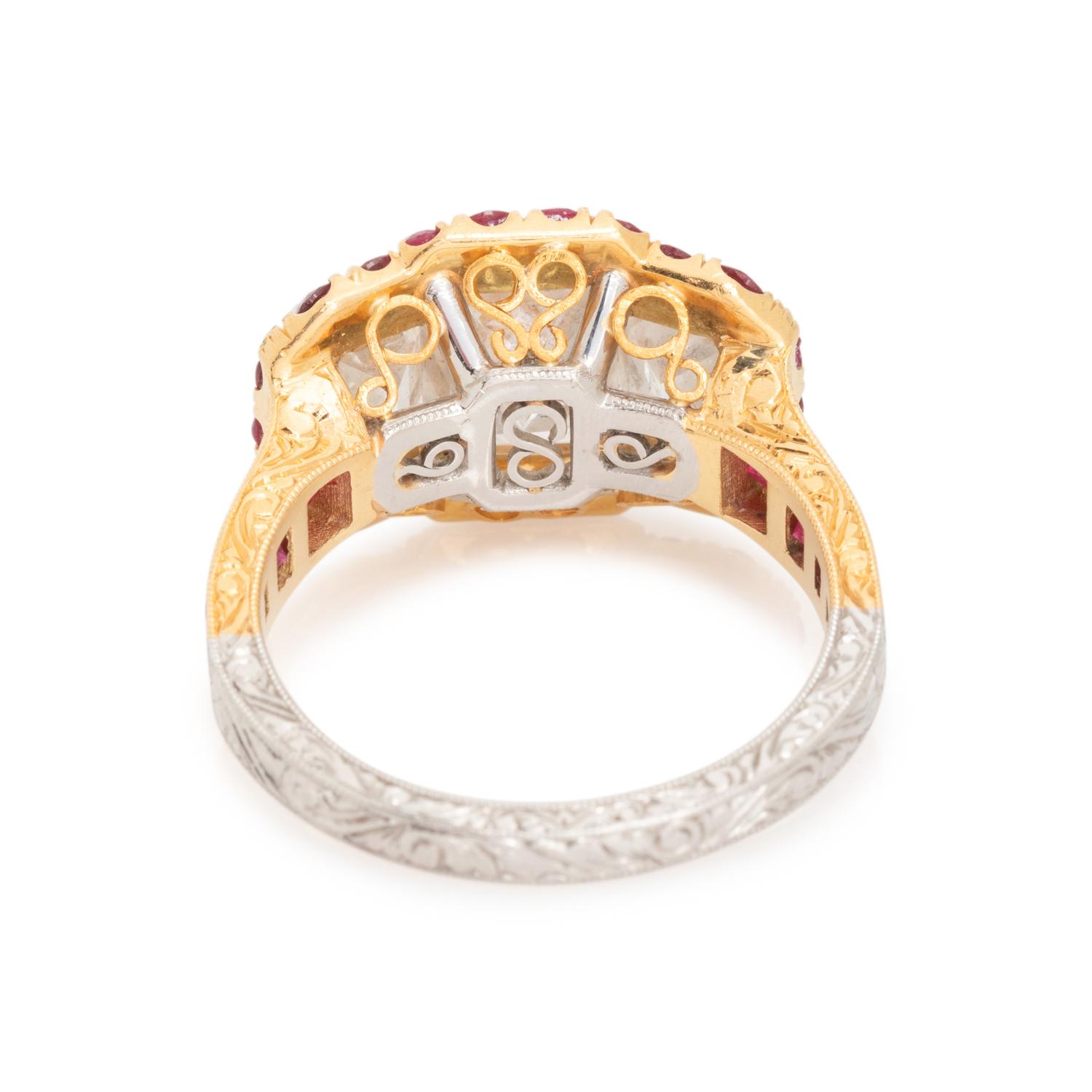 DIAMOND AND RUBY RING
