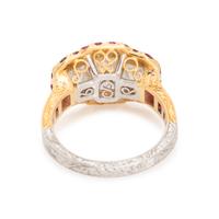 DIAMOND AND RUBY RING