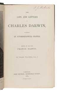Darwin, Francis (1848-1925), editor. The Life and Letters of Charles Darwin . London: John Murray, 1887.