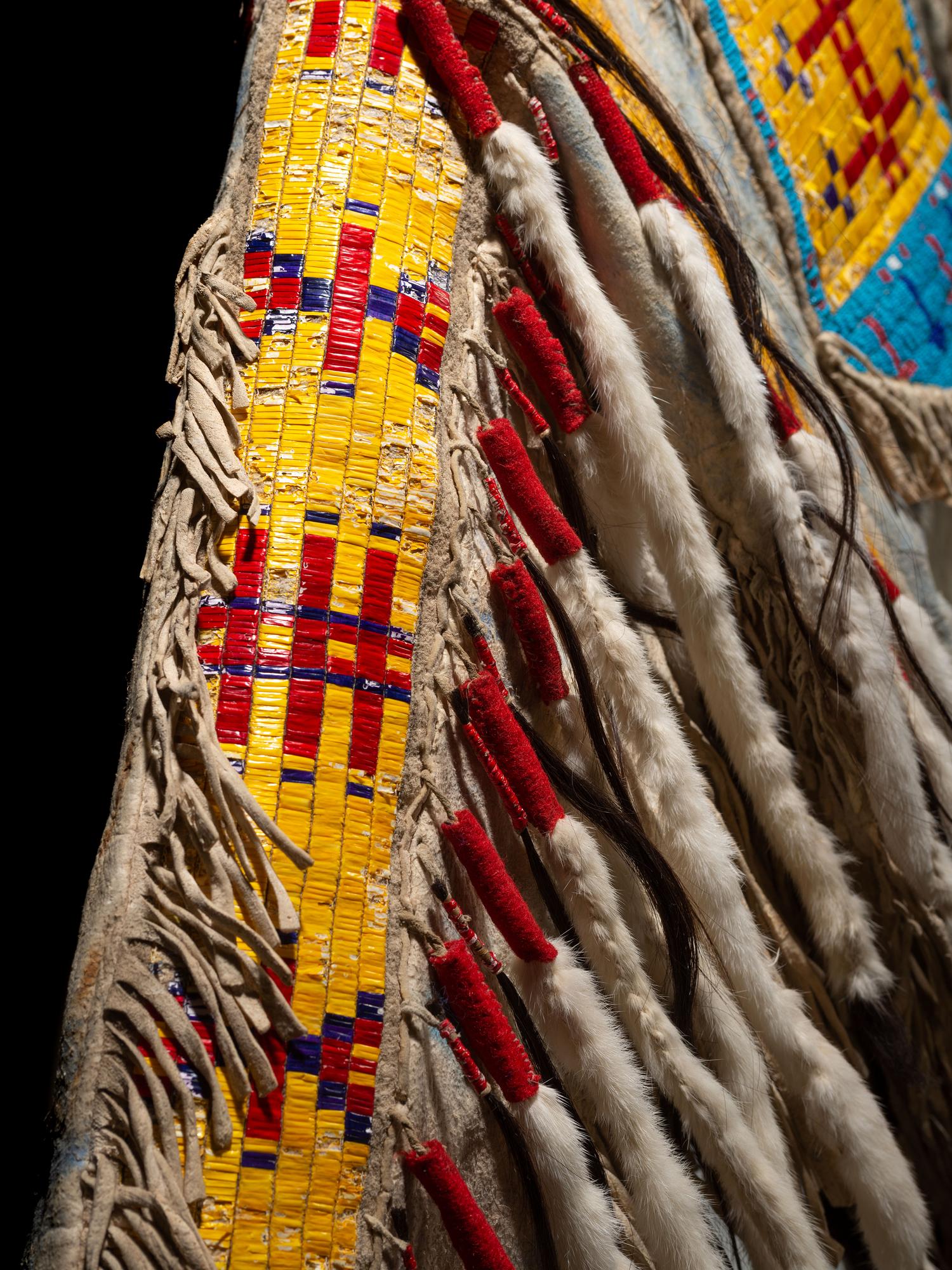 Sioux Quilled and Beaded Hide Shirt