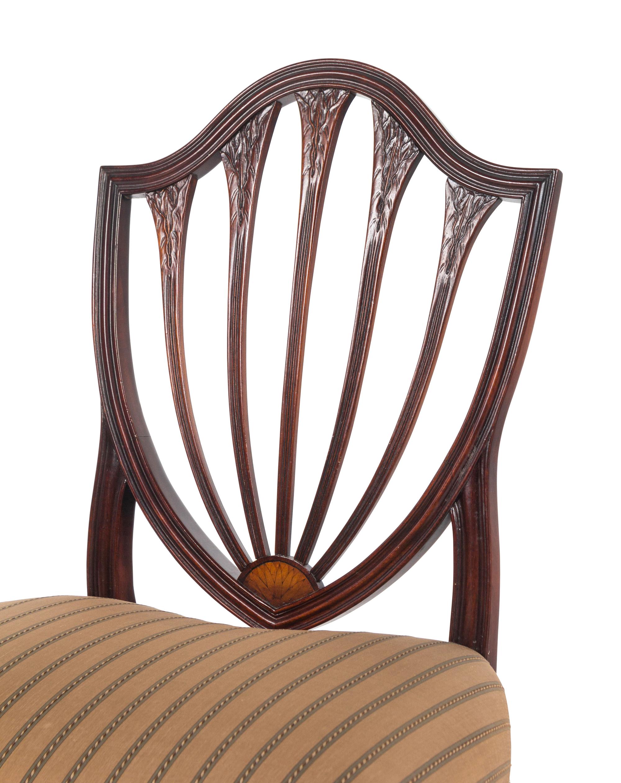 A Set of Twelve George III Style Mahogany Dining Chairs