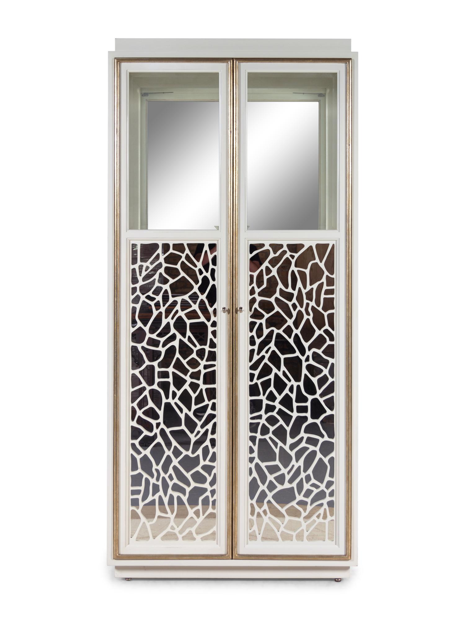 A Marge Carson Mirrored Bar Cabinet