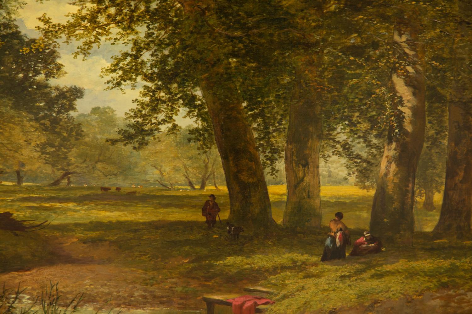 Figures Resting by a Stream