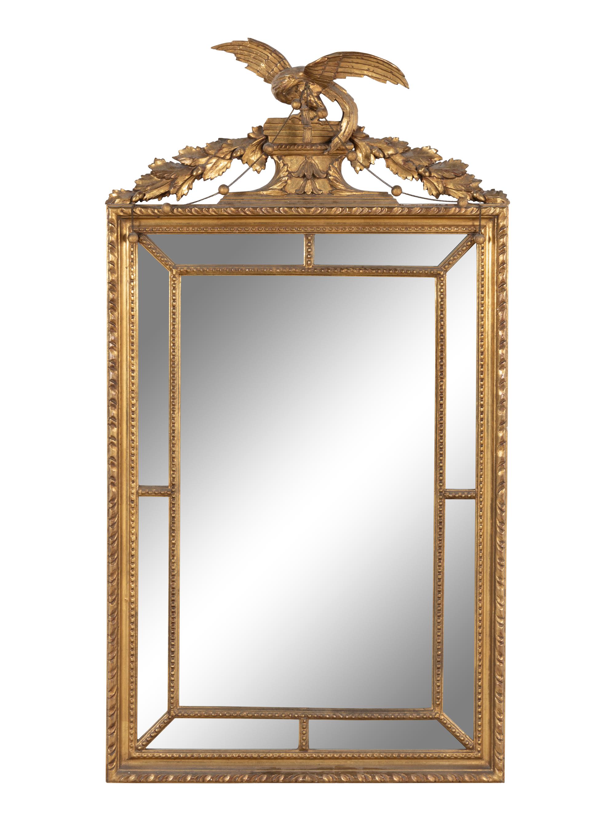 A Federal Style Giltwood Mirror