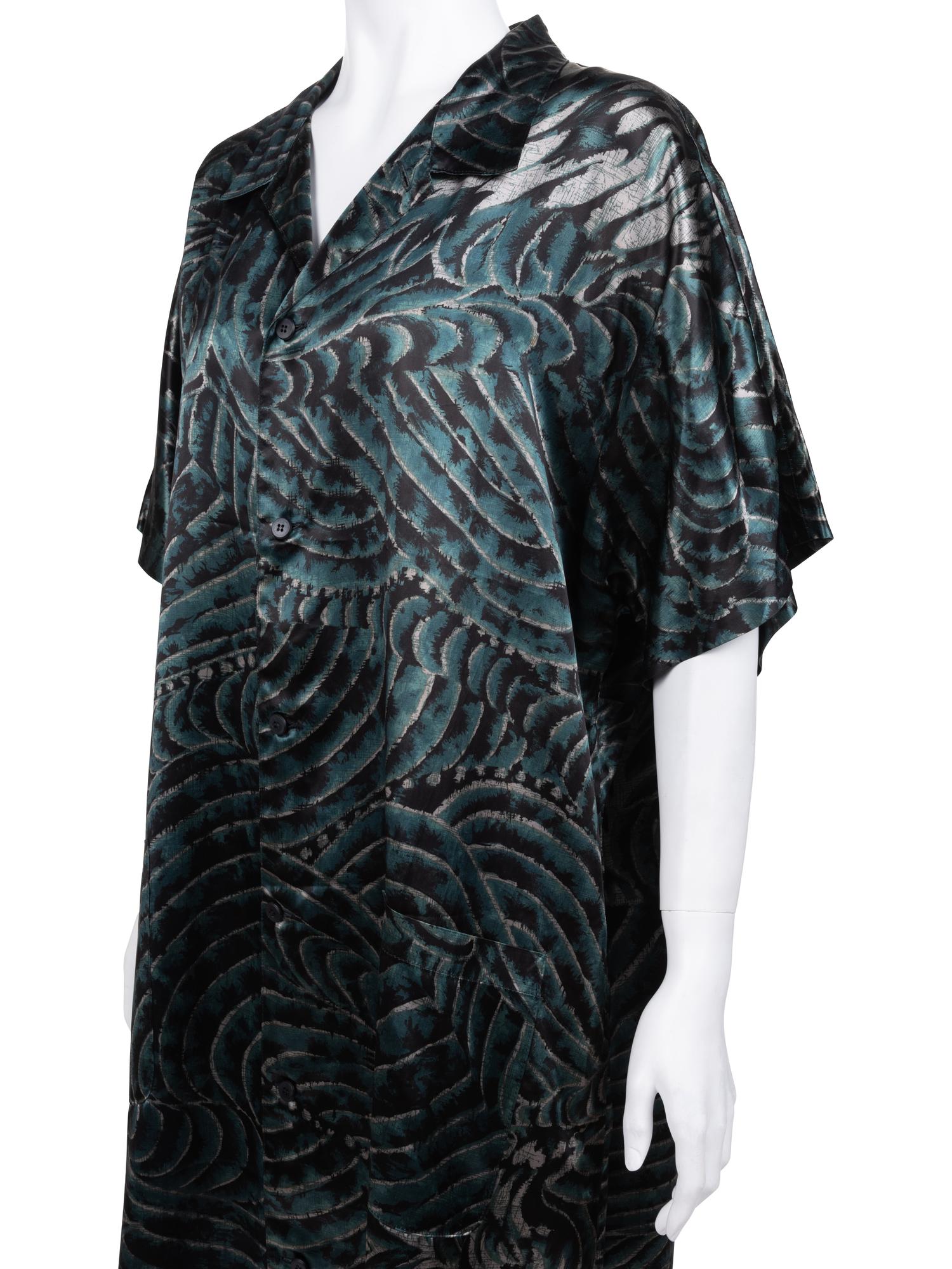 Yohji Yamamoto Printed Shirt Dress, Spring/Summer 1983