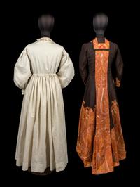 Two Mid-Victorian Dressing Gowns / Robes, 1860-70s