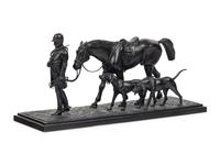 An English Bronze Figural Group