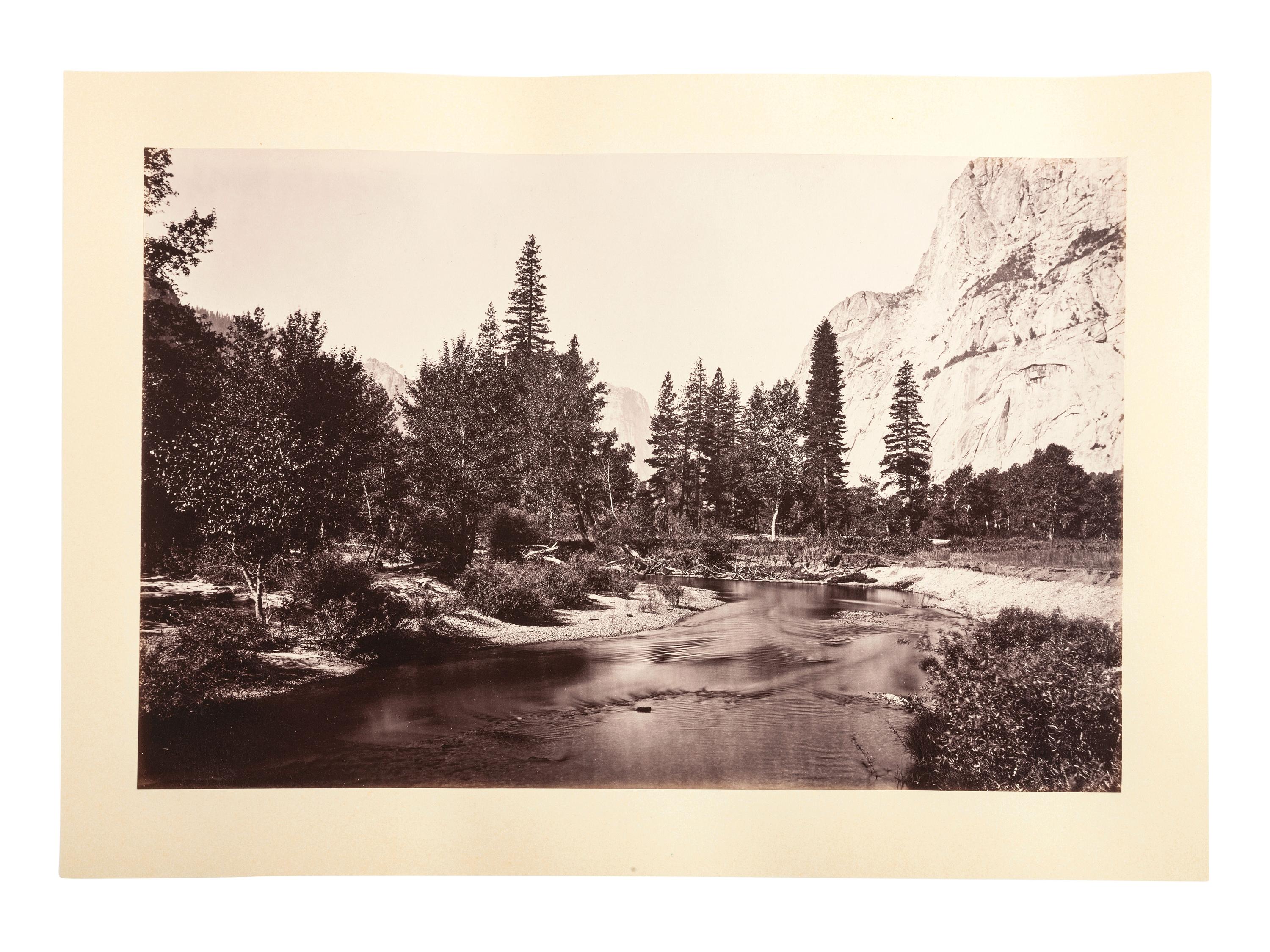 WATKINS, Carleton (1829-1916), photographer. Yo-semite Valley: Photographic Views of the Falls and Valley of Yo-semite in Mariposa County, California. San Francisco: N.p., 1863.