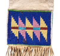 Blackfeet Beaded Hide Tobacco Bag