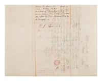 [SLAVERY & ABOLITION]. A group of two letters signed by prominent abolitionists, including one by Gerrit Smith (1797-1874) and another signed by Owen Lovejoy (1811-1864).