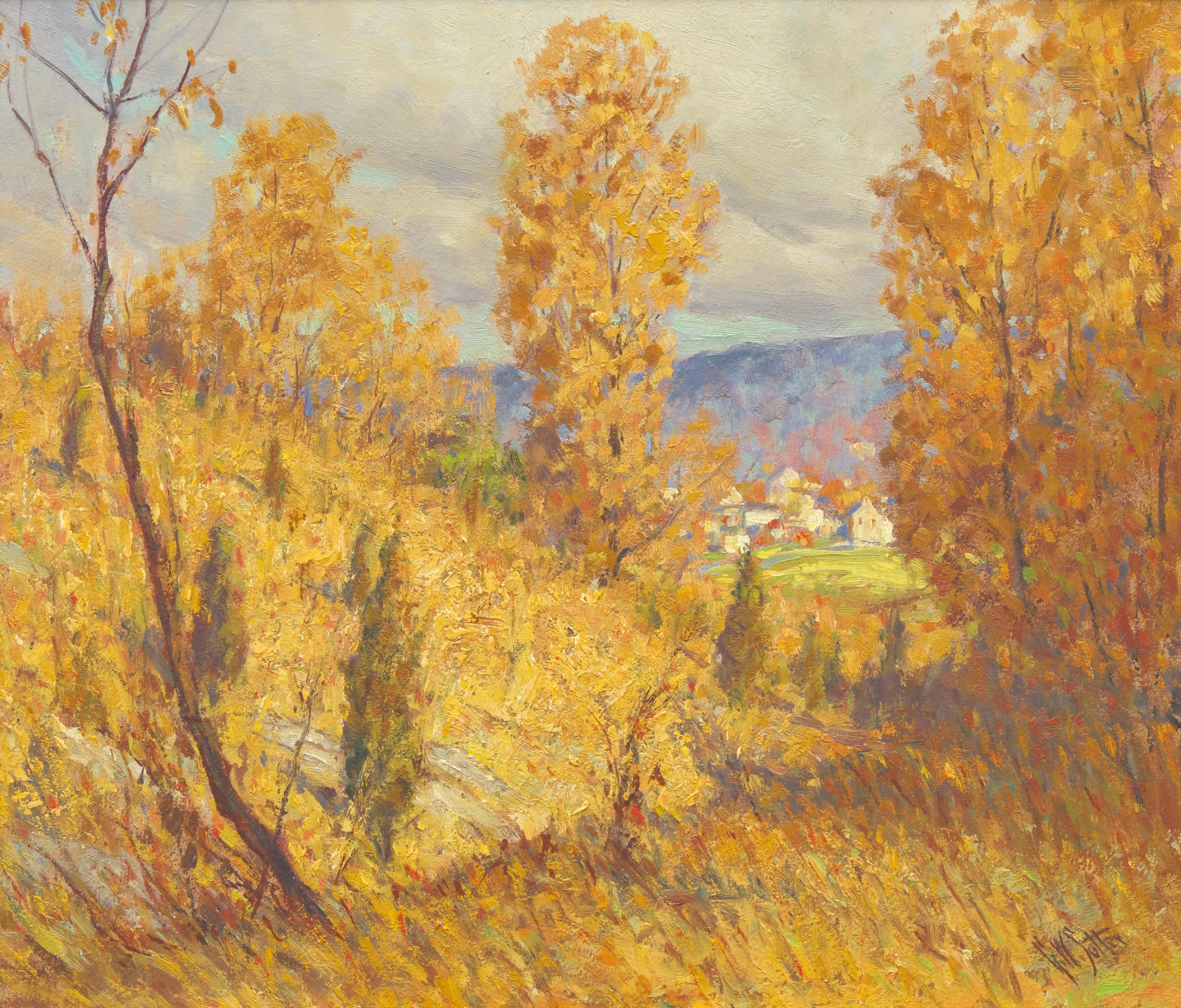 George William Sotter (American, 1879-1953) — Bucks County in Autumn