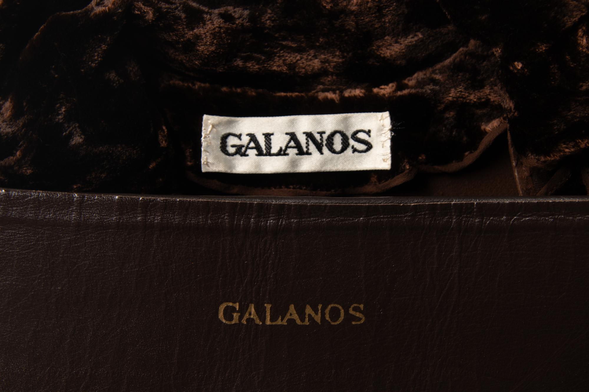 Galanos Three-Piece Crushed Velvet Ensemble, 1980s