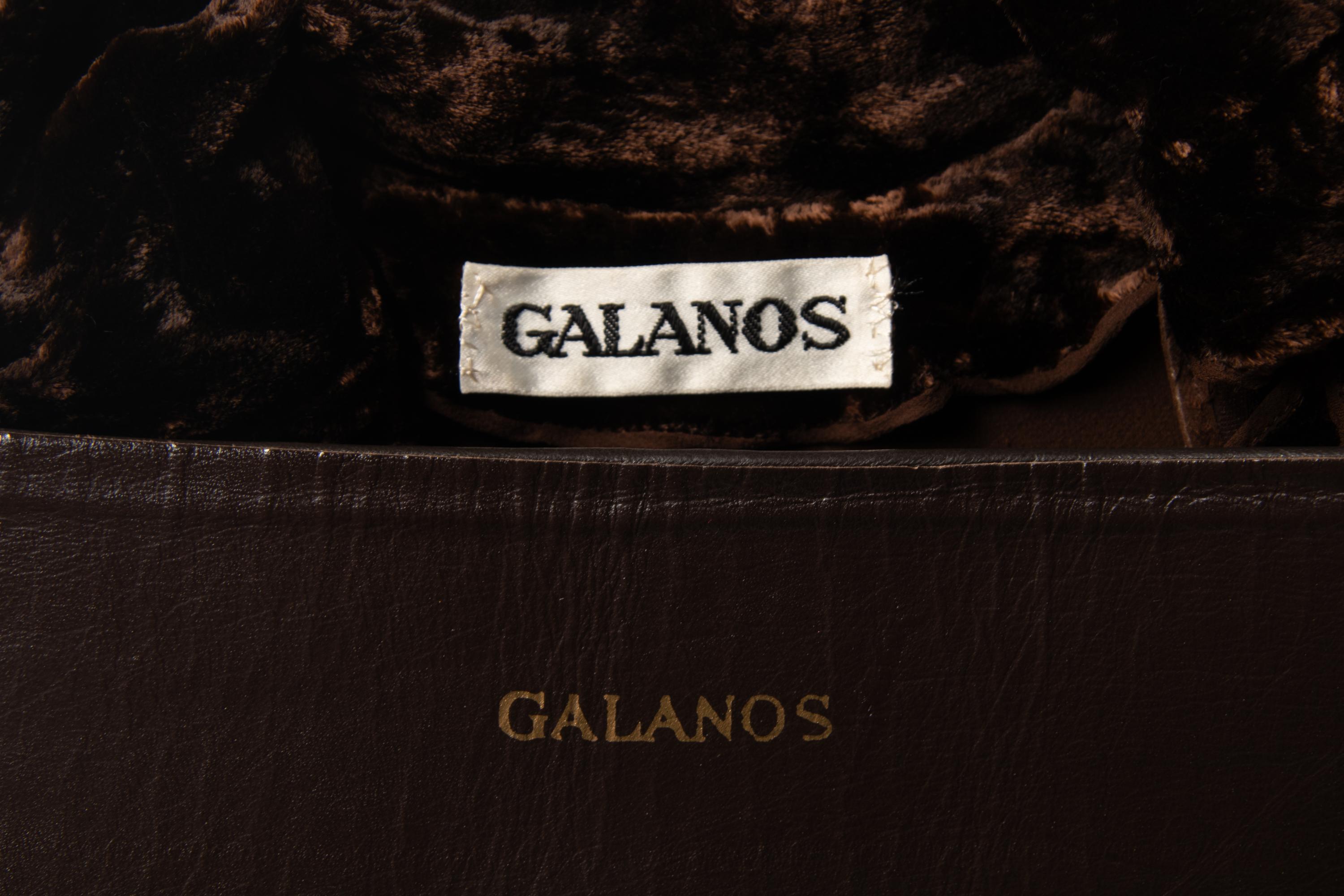 Galanos Three-Piece Crushed Velvet Ensemble, 1980s