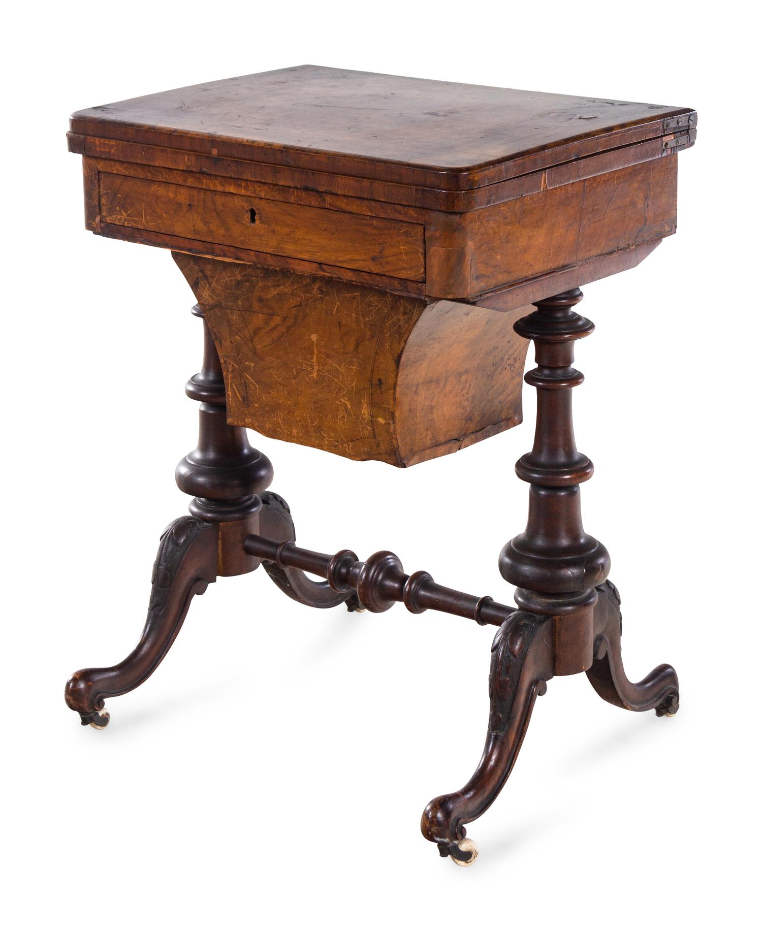 A Late William IV Walnut Game Table