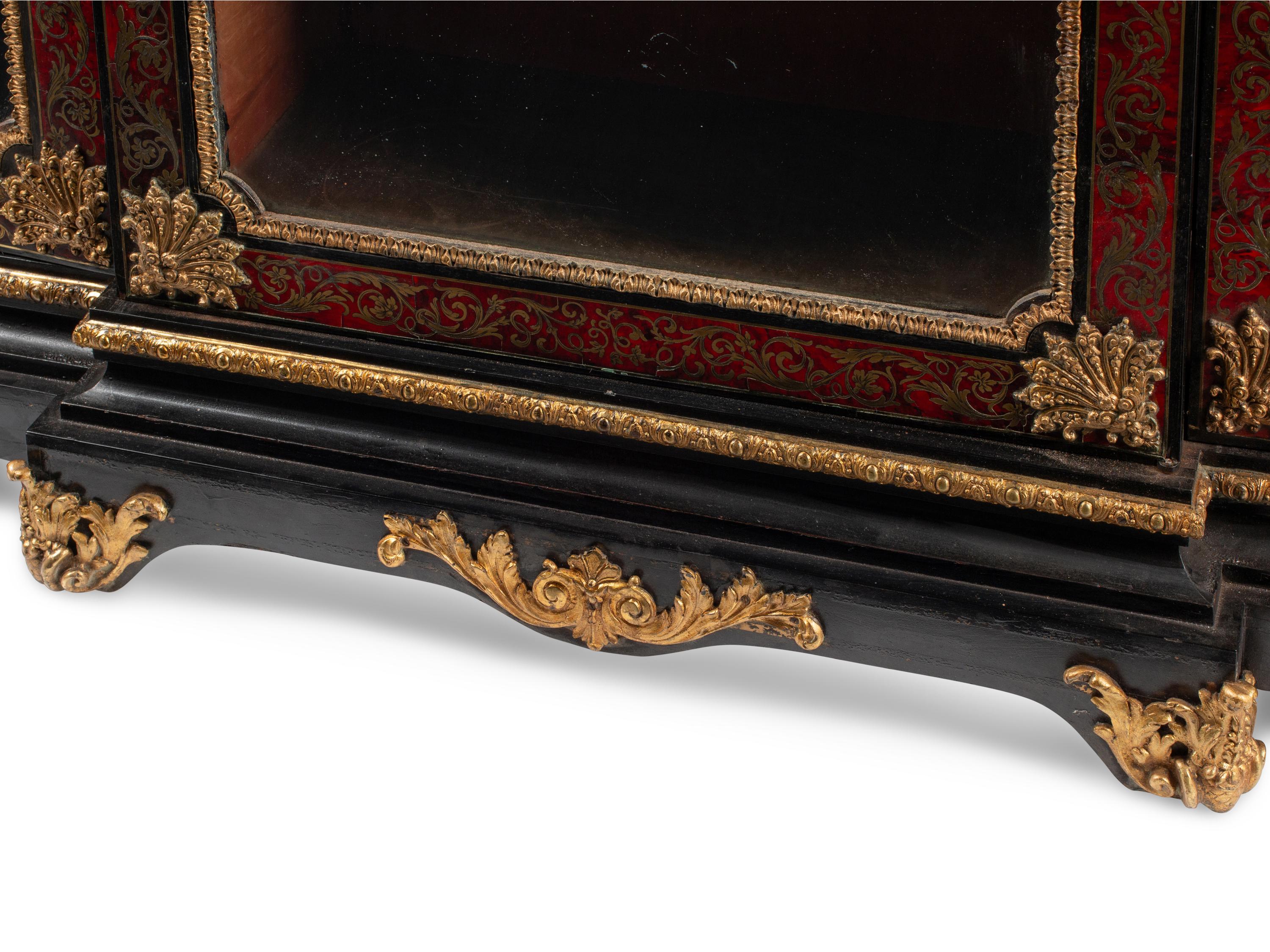 A Napoleon III Gilt Bronze Mounted Boulle Marquetry Cabinet