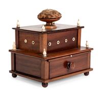 A Regency Inlaid Mahogany Sewing Box