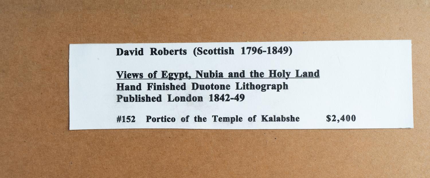 David Roberts (Scottish, 1796-1849) Eight Views of Egypt, Nubia and the Holy Land