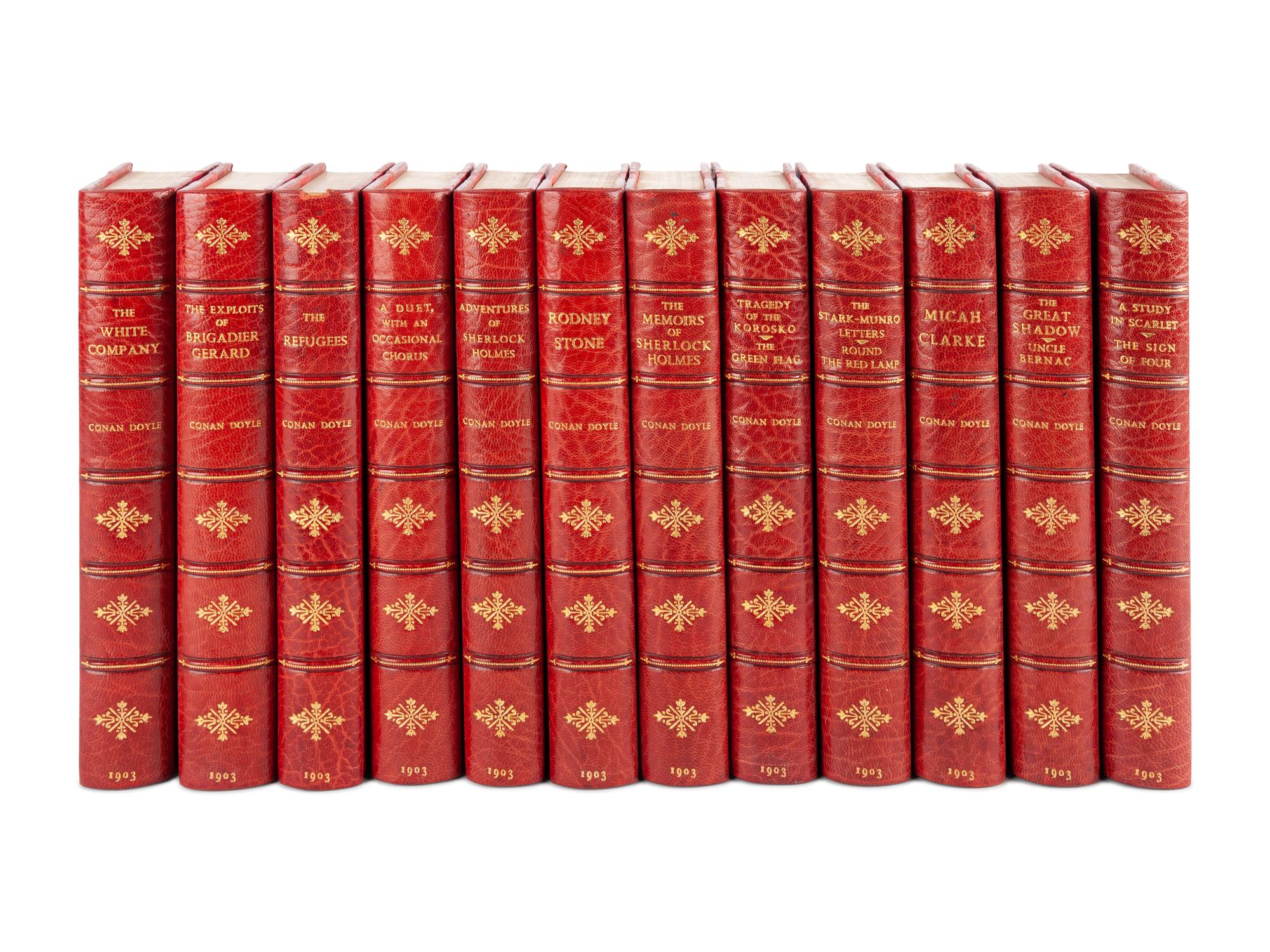 [BINDINGS]. DOYLE, Arthur Conan, Sir (1859-1930). Works. London: Smith, Elder & Co., 1903.