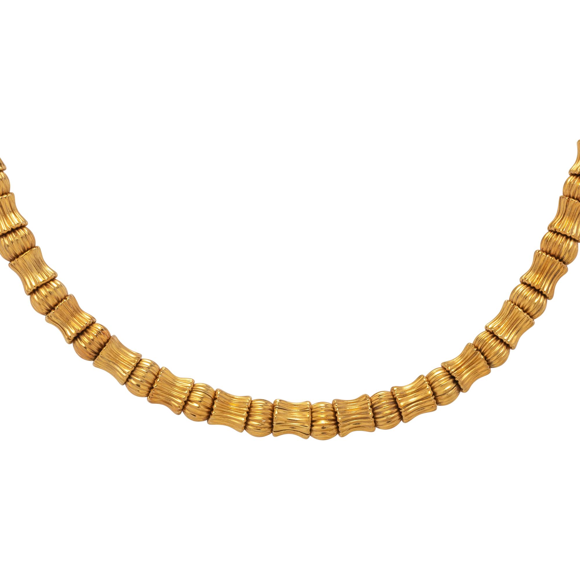 LALAOUNIS, YELLOW GOLD NECKLACE