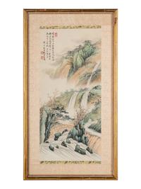 Two Chinese Ink and Color Paintings