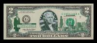 A Collection of Twenty-Five United States Colorized $2 Federal Reserve Notes