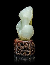 Two Chinese Jade Carvings of Fruits