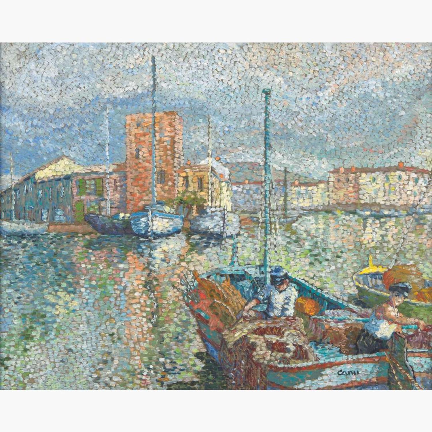 Yvonne Canu (French, 1921-2007) Port-Grimaud