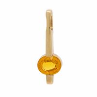 Yellow Gold and Yellow Sapphire Pendant