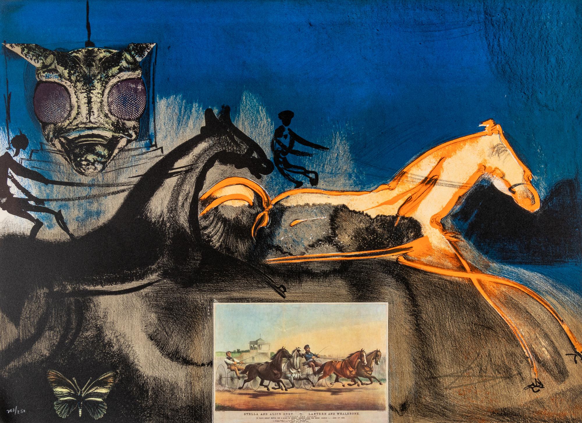American Trotting Horses No. 2 , from Currier & Ives as Interpreted by Salvador Dali