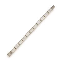 Mauboussin, Mother-of-Pearl and White Gold Earrings and Bracelet