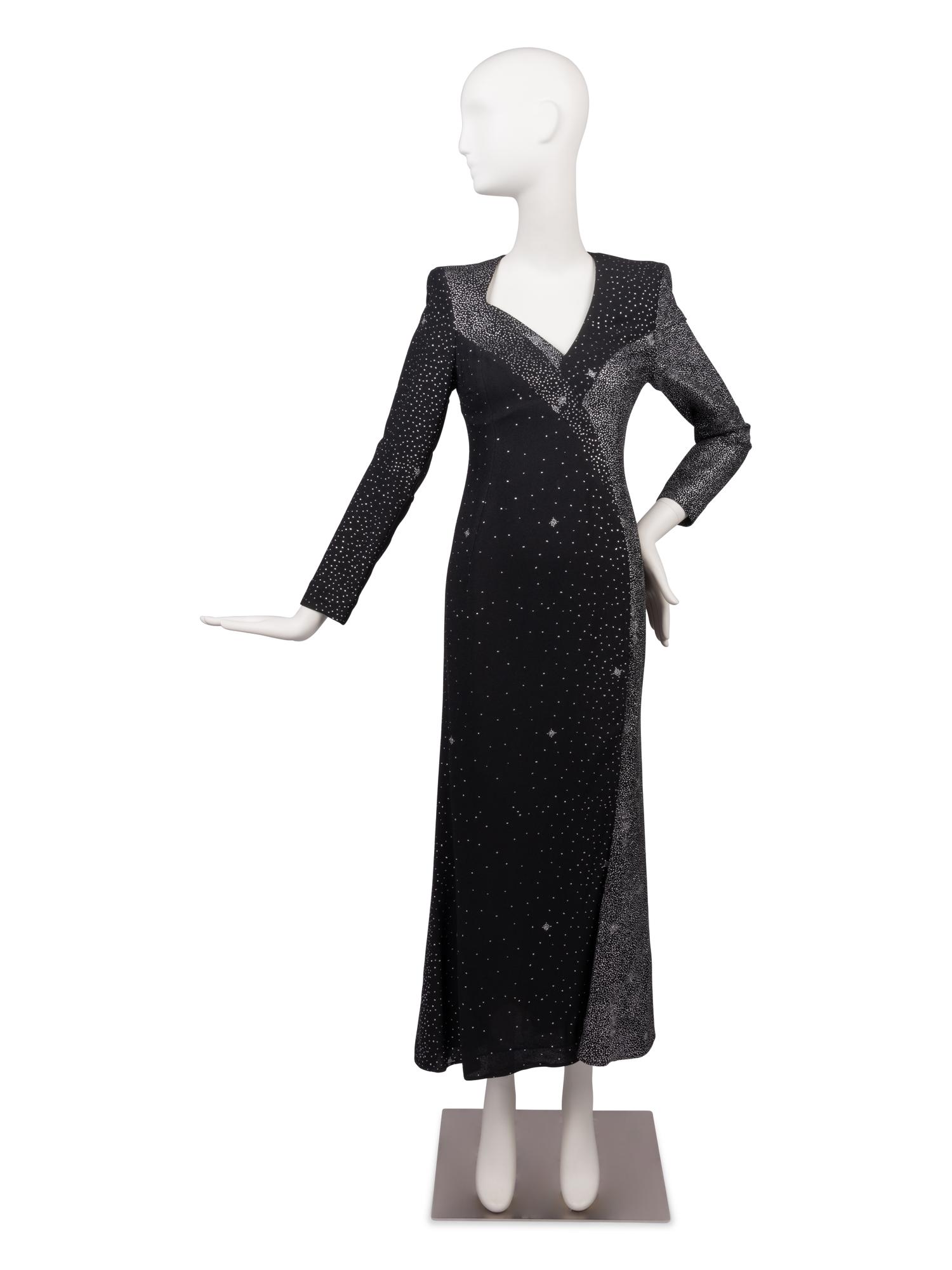 Christian Lacroix Star Embellished Evening Dress, 1998