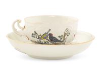 A Meissen Porcelain Teacup and Saucer