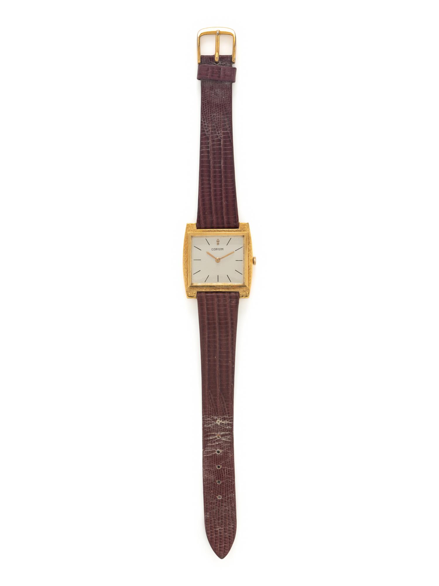 CORUM, YELLOW GOLD WATCH