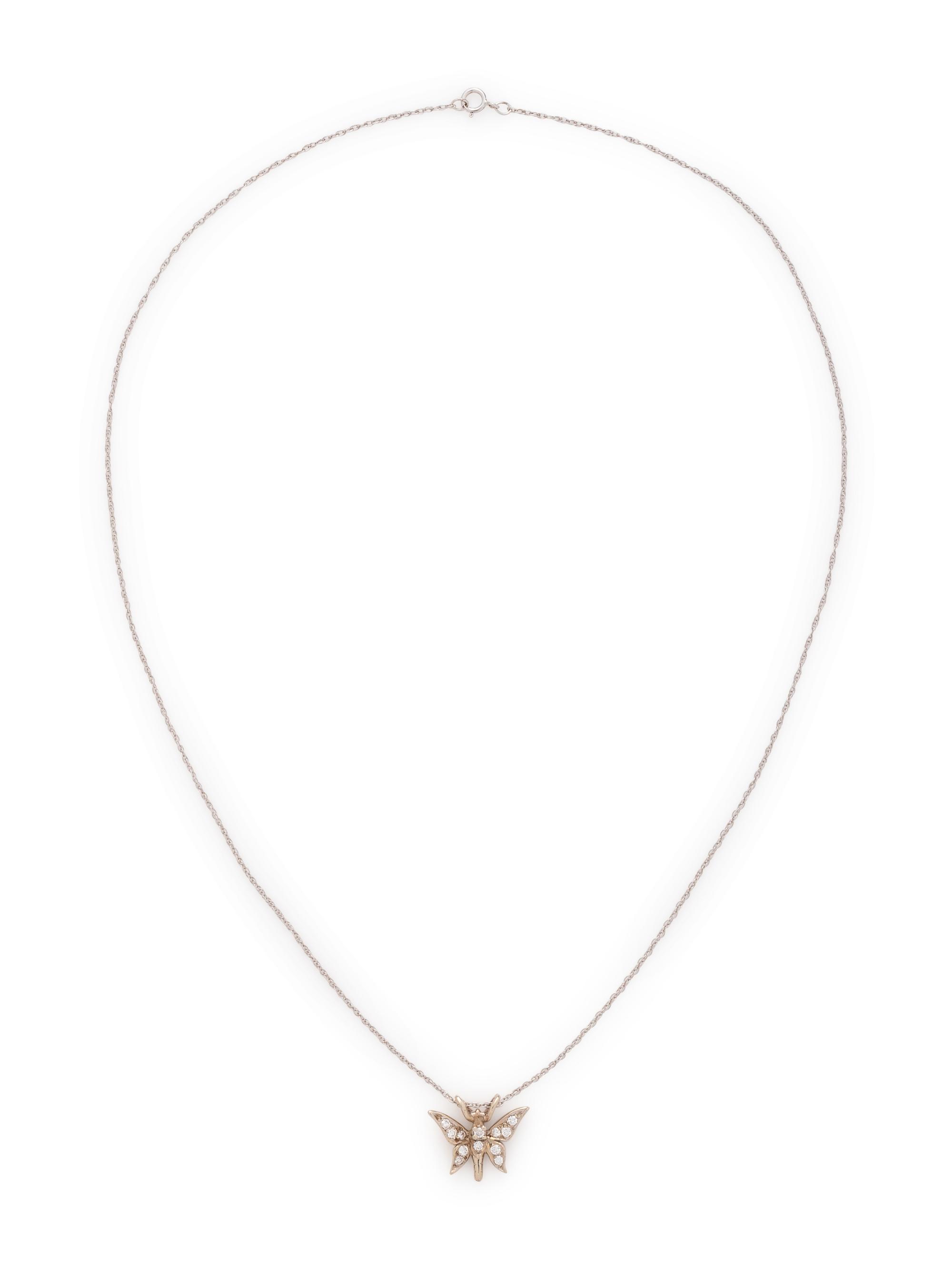 COLLECTION OF WHITE GOLD AND DIAMOND NECKLACES