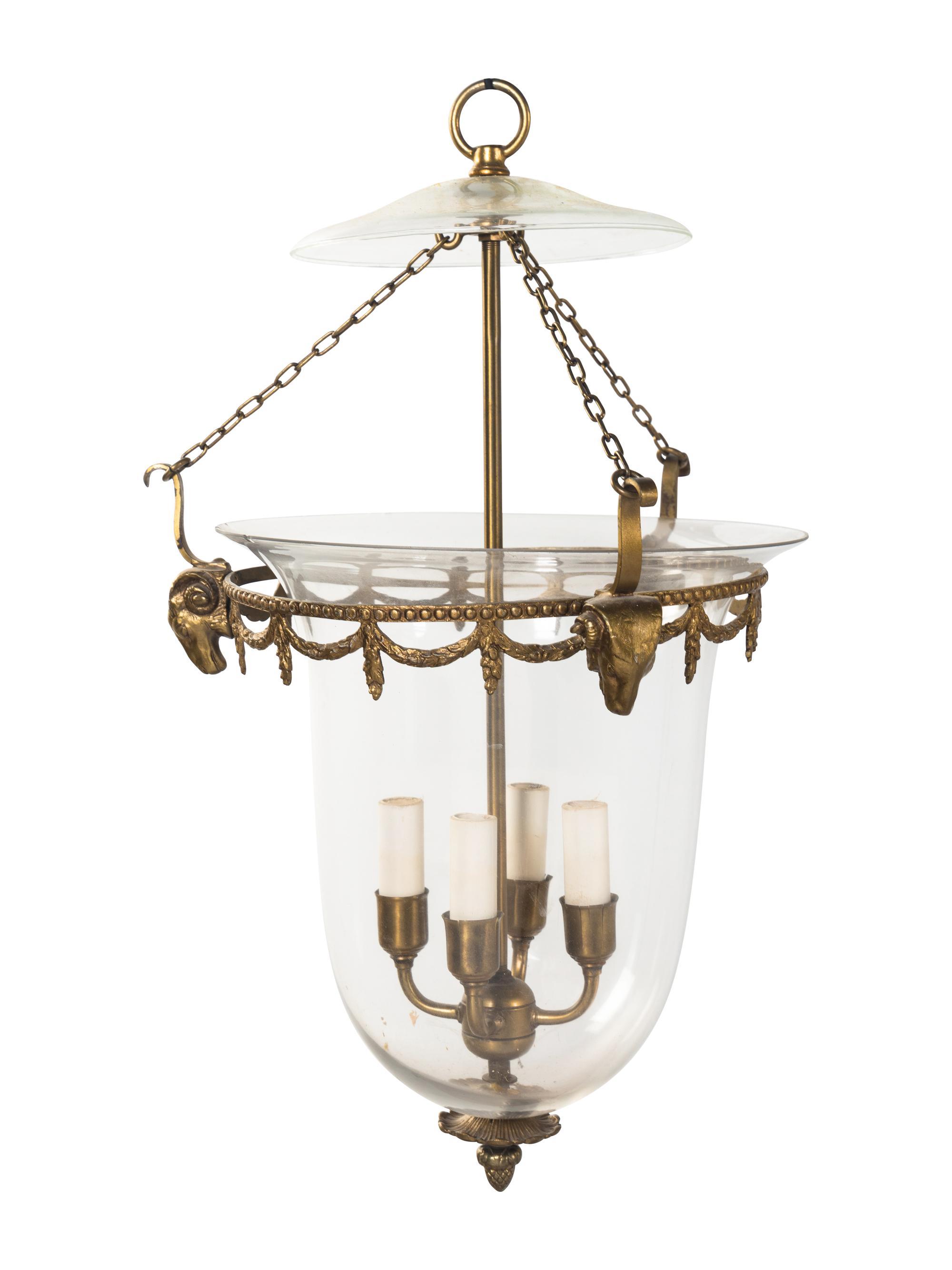 A Set of Three Neoclassical Style Hall Lanterns